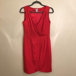Red H&M V-Neck Dress